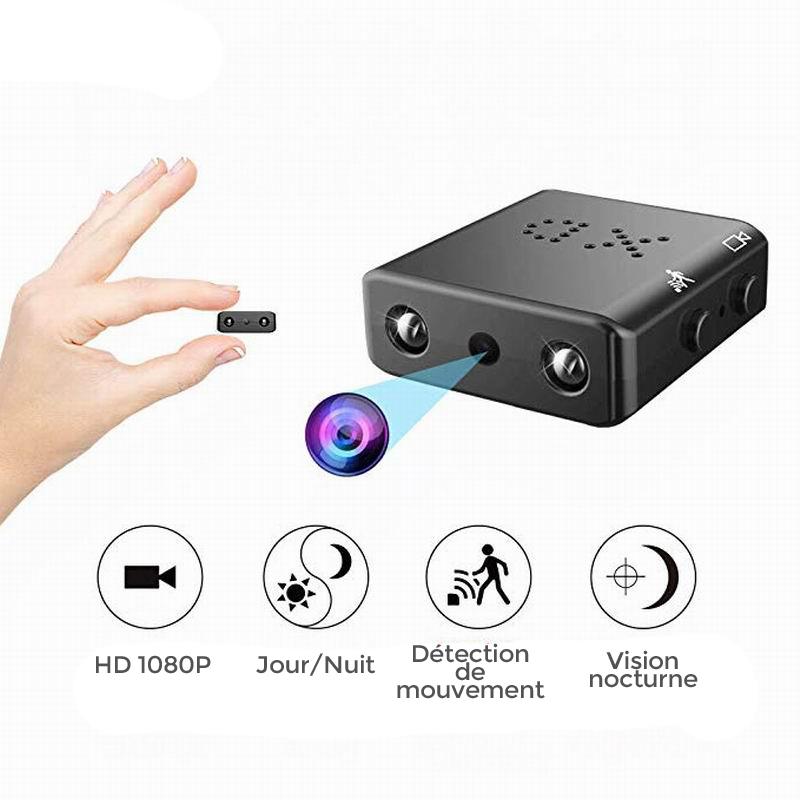 Mini caméra Wi-Fi Full HD 1080p, micro caméscope à vision nocturne,  détection de mouvement, enregistreur vocal vidéo, version révélatrice,  carte SD