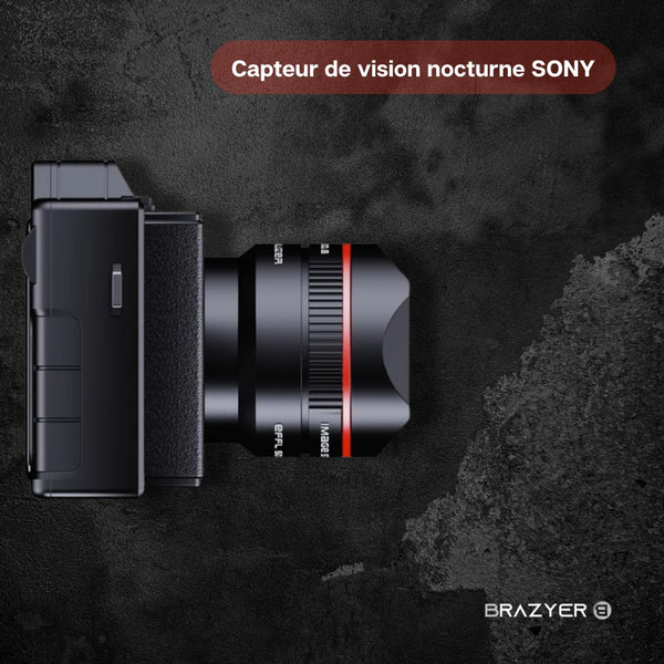 Caméra de Vision Nocturne 5K Ultra HD - 50x Zoom Digital, 52 MP, WiFi - Brazyer Vision Nocturne