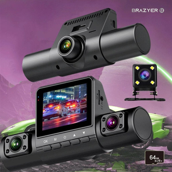 Caméra embarquée Dual Olvy - Pour voiture - Caméra avant et arrière - 4K - Full HD Caméra embarquée Dual Olvy - Pour voiture - Caméra avant et arrière - 4K - Full HD