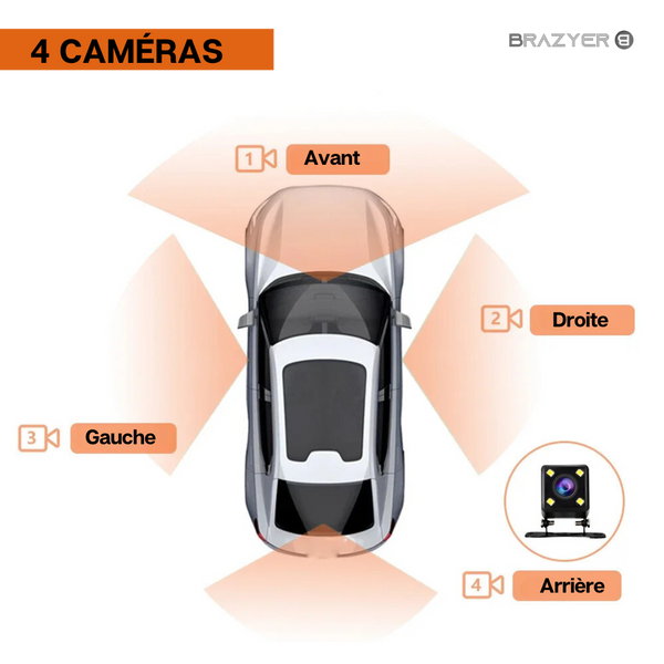 Caméra Embarquée HD avec Vision Nocturne et Enregistrement en Boucle