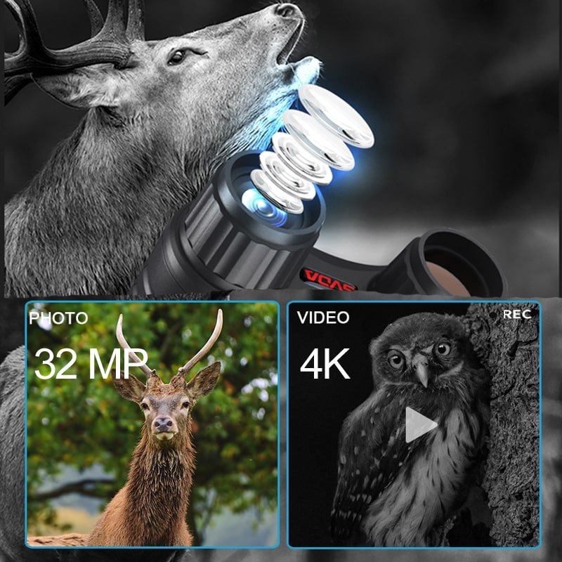 Jumelles Vision Nocturne 4K Infrarouge 40MP - Zoom 8x