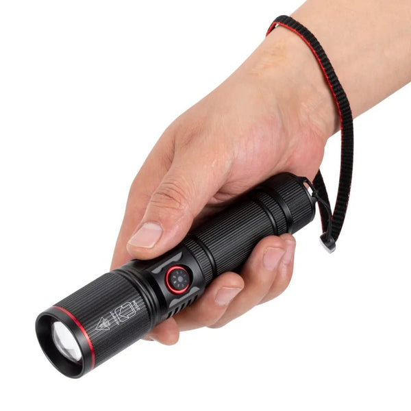 Lampe Torche LED Rechargeable Puissante – 20W Zoom et Multi - Modes - Brazyer Vision Nocturne