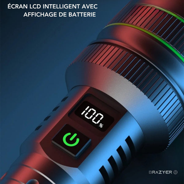 Ceboic Lampe Torche LED CREE Ultra Puissante, 2000 Lumens Tactique Militaire Lampe de Poche, Étanche IP65 Zoomable 5 Modes Eclairage avec Batterie pour Le Camping, La Randonnée, D'urgence Ceboic Lampe Torche LED CREE Ultra Puissante, 2000 Lumens Tactique Militaire Lampe de Poche, Étanche IP65 Zoomable 5 Modes Eclairage avec Batterie pour Le Camping, La Randonnée, D'urgence