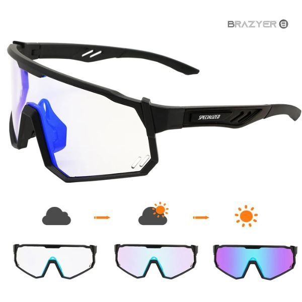 Lunettes Photochromiques Vélo | Protection UV et Confort - Brazyer Vision Nocturne