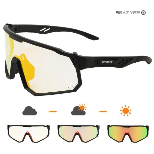 Lunettes Photochromiques Vélo | Protection UV et Confort - Brazyer Vision Nocturne