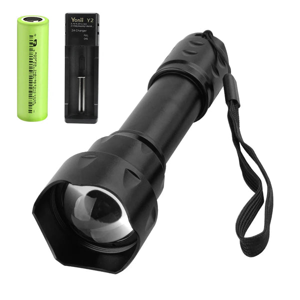 Petite Lampe Torche Puissante - BORUIT T20 avec LED Infra - Rouge 850nm - Brazyer Vision Nocturne