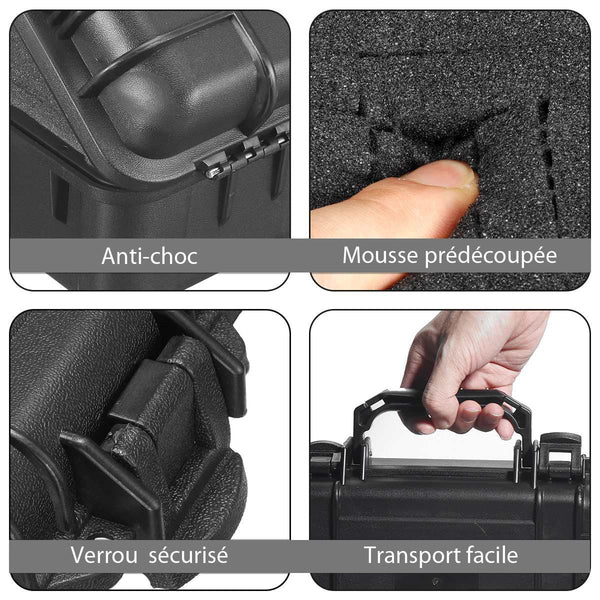 305x165x105MM  valise rangement mousse brazyer description protection matériel moussé