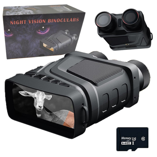 Jumelle Vision Nocturne 4K 36MP HD Lunette Vision Nocturne de 300m  Rechargeable Carte SD 32go - Jumelles infrarouge (10113042)