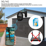 Surveillance domicile caméra 4G détection infrarouge 4G 3G détection mouvement