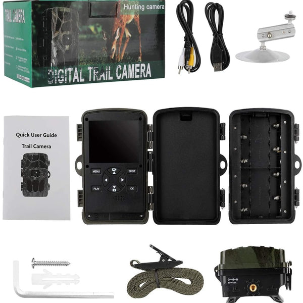 Caméra de Chasse 4k 50MP HD Camera Chasse avec Vision Nocturne Infrarouge  Étanche IP66 + carte 32GO - Caméras de surveillance et pièges photo  (10957857)