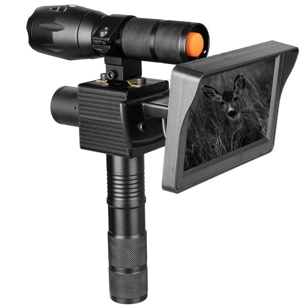 Caméra infrarouge waterproof écran LCD 4,3 pouces WOLF vue de dos