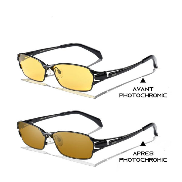 lunettes verres jaunes polarisés conduite nuit photochromic