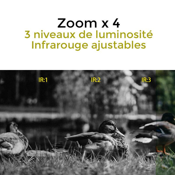 Vision Nocturne 4K Monoculaire Lunette Vision Nocturne Infrarouge avec Zoom  8X Batterie Rechargeable - Monoculaires infrarouge (11002339)